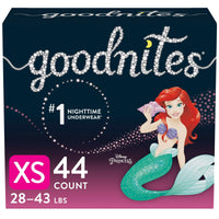 Goodnites Girls' Nighttime Bedwetting Underwear Size XS, 44 Count EasyOptionXY LLC