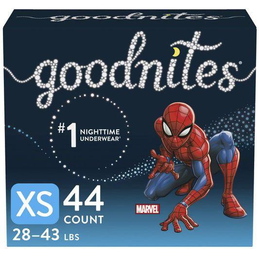 Goodnites Boys' Nighttime Bedwetting Underwear Size XS, 44 Count EasyOptionXY LLC