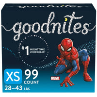 Goodnites Boys' Nighttime Bedwetting Underwear Size XS, 99 Count EasyOptionXY LLC