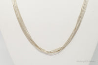 Designer Carolyn Pollack Relios Strand Bead Sterling Silver Necklace