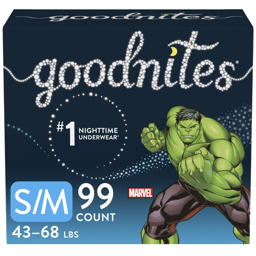 Goodnites Boys' Nighttime Bedwetting Underwear Size S/M, 99 Count EasyOptionXY LLC