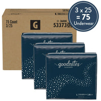 Goodnites Boys' Nighttime Bedwetting Underwear Size L, 75 Count EasyOptionXY LLC