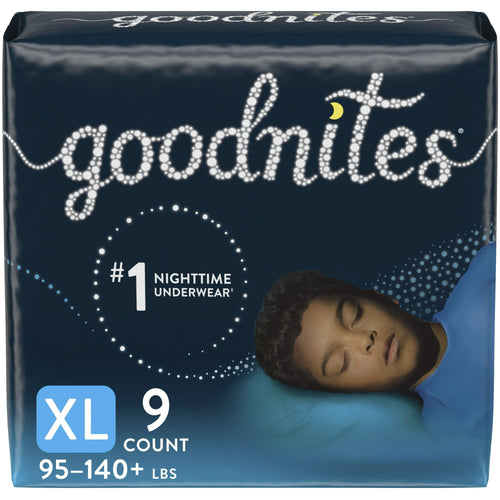 Goodnites Boys' Nighttime Bedwetting Underwear Size XL, 9 Count EasyOptionXY LLC