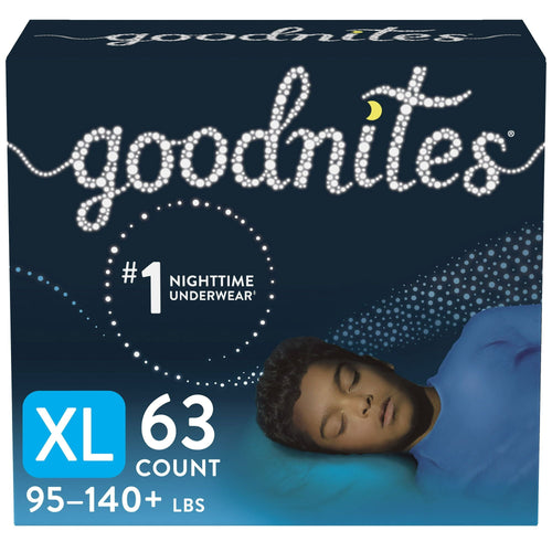 Goodnites Boys' Nighttime Bedwetting Underwear Size XL, 63 Count EasyOptionXY LLC