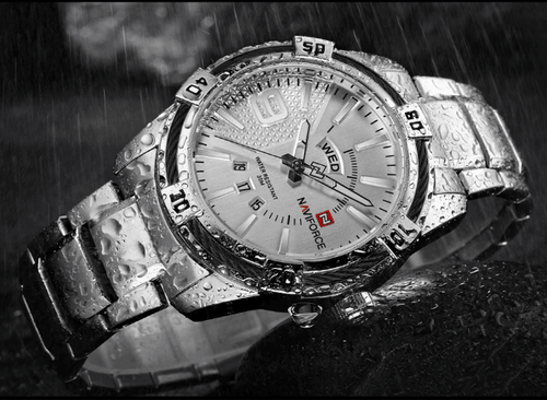 Men's  Luxury Stainless steal Waterproof Watch With Day And Date Display Unique Design Perfect Gift In Modern Metal Men  Wrist Watch Design