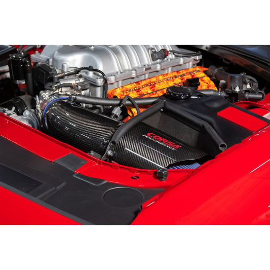 Black / Carbon Fiber Air Intake | 2017-2023 Challenger, Charger 6.2L (44004)