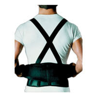 Sport Aid™ Black Back Brace with Suspenders, Extra-Large