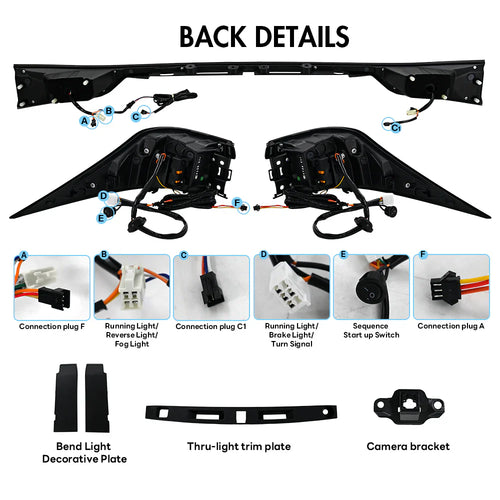 NTXGlow RGB Tail Lights 2014-2021 Lexus IS250 IS300 IS350 IS500 IS200t
