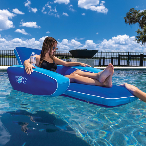 WOW Sports Modern Lounger Pool Float with Cupholder (23-WPF-4542-WOW) Jupiter Gear