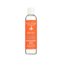 Soothing Touch Fractionated Coconut Massage Oil 8oz