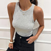 Slim Fit Knitted Tank Top for Women | Ribbed, Comfortable & Stylish for Everyday Wear