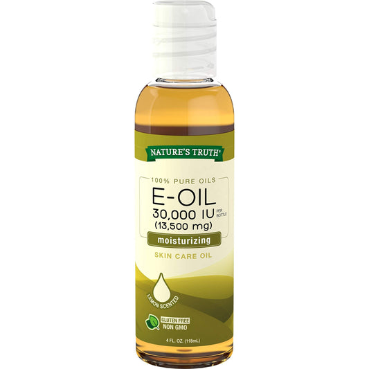 Nature's Truth E-Oil Skin Care Oil Lemon Scented, 30000 IU, 4 Oz
