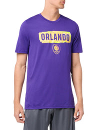 adidas Mens Short Sleeve Pre-Game T-Shirt Regal Purple/Orlando City Sc XX-Large