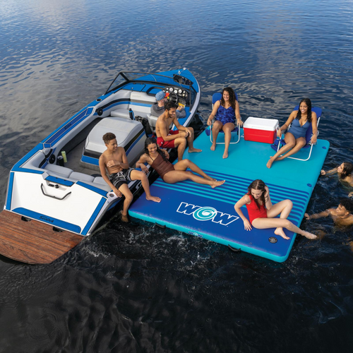 WOW Sports 8'x5'x6" Drop Stitch Vacation Station Dock Jupiter Gear