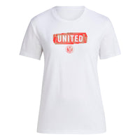 adidas Womens FC Short Sleeve Pre-Game T-Shirt White/Atlanta United Large