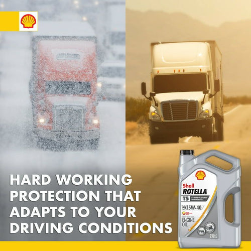 (3 pack) Shell Rotella T5 Synthetic Blend 15W-40 Diesel Engine Oil, 1 Gallon, 3-Pack Case EasyOptionXY LLC