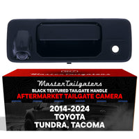 Toyota Tundra (2014-2024), Tacoma (2016-2024) Black Replacement Tailgate Handle with Backup Camera