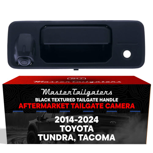 Toyota Tundra (2014-2024), Tacoma (2016-2024) Black Replacement Tailgate Handle with Backup Camera