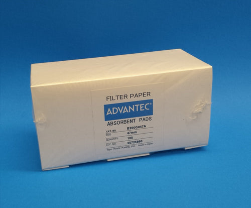 Advantec B200G047A Absorbent Pads 47mm STERILE IND-PACK 100/PK (PN:B200G047A)