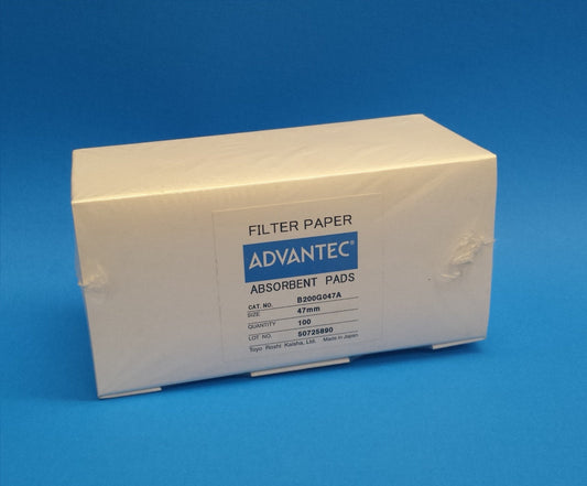 Advantec B200G047A Absorbent Pads 47mm STERILE IND-PACK 100/PK (PN:B200G047A)
