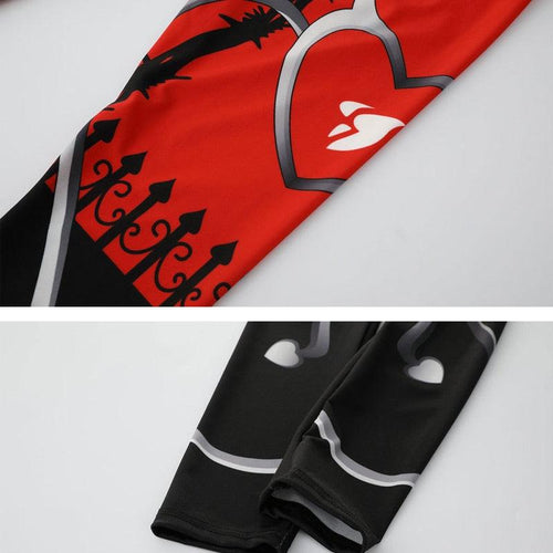 Heart Print High-Waisted Leggings | Fun & Flirty Fitness Leggings for Women