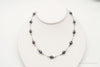 Vintage Tahitian Pearl & Glass Bead Sterling Silver String Necklace