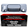 Toyota Tacoma (2016-2024) Chrome Replacement Tailgate Handle with Backup Camera