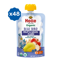 Holle Organic Blue Bird - Fruit & Grain Purée Pouches