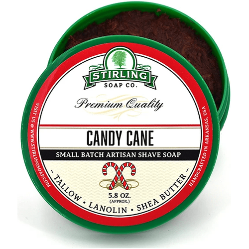 Stirling Soap Co. Candy Cane Shaving Collection