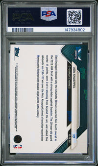 Graded 2025 Topps Now Kon Knueppel #10 Orange Foil /25 Rookie RC Basketball Card PSA 8 Near Mint