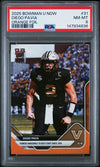 Graded 2025 Topps Bowman U Now Diego Pavia #31 Orange Foil /25 Rookie RC Football Card PSA 8 Near Mint