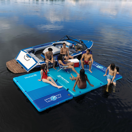 WOW Sports 10'x8'x6" Drop Stitch Vacation Station Dock Jupiter Gear