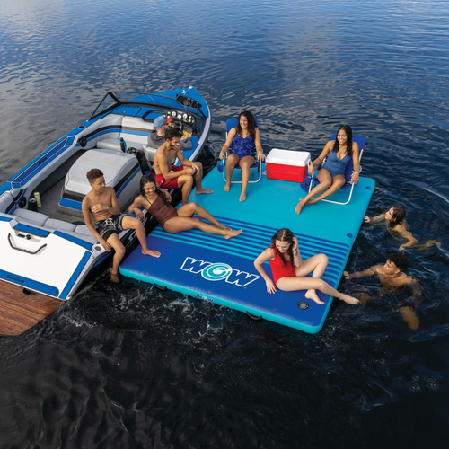 WOW Sports 10'x8'x6" Drop Stitch Vacation Station Dock Jupiter Gear