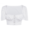 Low Cut Ruffled Crop Top | Sexy Country Girl Style for Casual Days