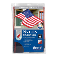 American Nylon Banner Style Sleeve Flag by Annin, 30" x 48" EasyOptionXY LLC