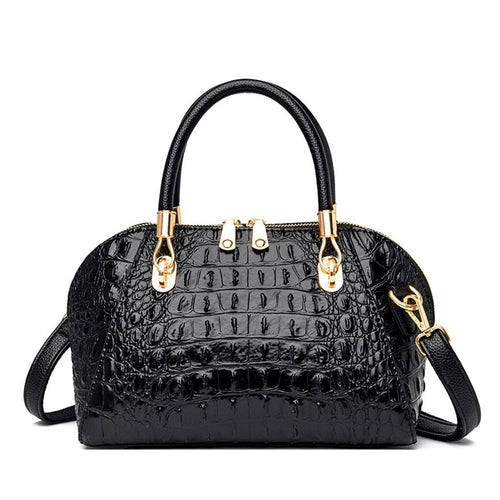 Crocodile Pattern Messenger Shoulder Bag – Stylish Cowgirl Bag for Any Occasion
