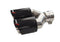 Dual Exit Black Carbon Polished Inner