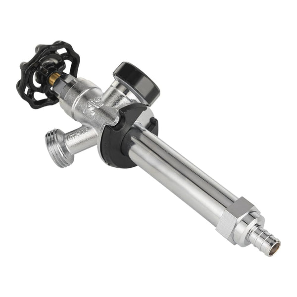 1/2" PEX Crimp x 3/4" Hose Bibb, 4" Anti Siphon Frost Free Sillcock Plumbingsell