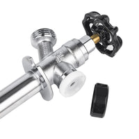 1/2" Push Fit x 3/4" Hose Bibb, 4" Anti Siphon Frost Free Sillcock