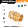 1/2" Press x 1/2" Male Brass Adapter (Lead Free) Plumbingsell
