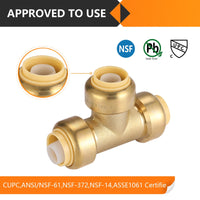 30 Pcs 1/2" Push Fit Tee