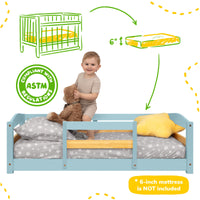 Floor Bed - Crib Size Ocodile.com