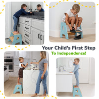 2-Step Stool for Kids Ocodile.com