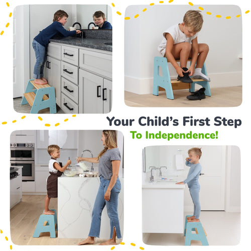 2-Step Stool for Kids Ocodile.com