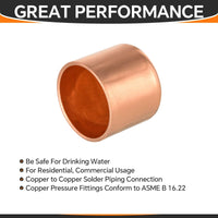 Pro 50 Pack 3/4" Solder Copper Pipe End Cap (Plug)