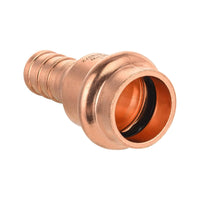 1/2" Press Copper x 1/2" PEX-B Crimp Adapter (Lead Free)