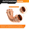 30 Pcs 3/4" Press Copper 90° Elbow (Lead Free)