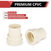 1" CTS CPVC Female Adapter w/Gasket (Socket x FIP)