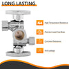 5/8" ODx 3/8" OD Compr. x 1/4" OD Compr. Dual Stop Valve, 1/4 Turn (Lead Free) Plumbingsell