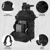Votagoo 64Oz Half Gallon Stainless Steel Insulated Tactical Water Bottle with Metal Military Water Bottle Tactical Carrier Bag